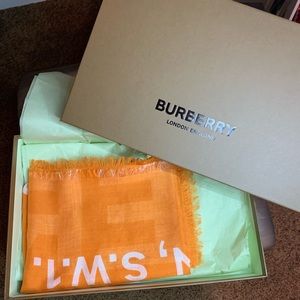 Brand New Burberry Lightweight Scarf